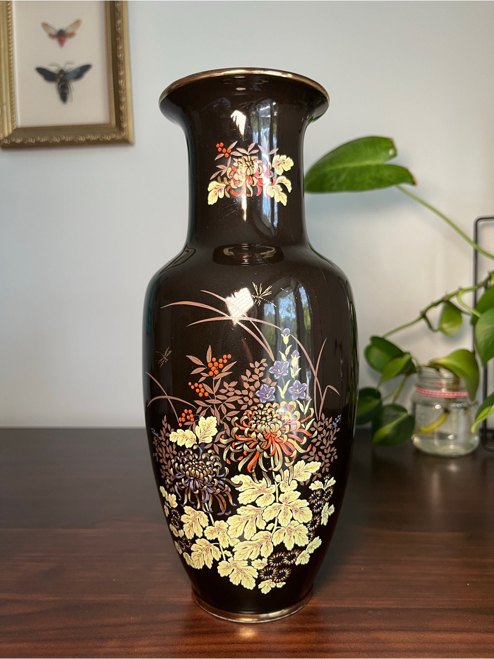 Imperial Dynasty Vase Franklin Mint Collection. Vase Japonais vintage porcelaine